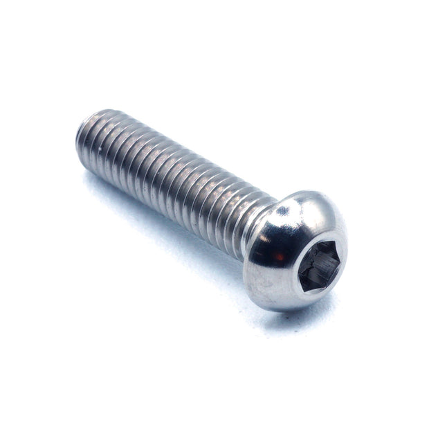 M6 x 1.00 x 25mm Titanium Button Head Bolt - JSI Racing 