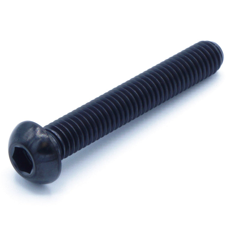 M6 x 1.00 x 40mm Titanium Button Head Bolt - JSI Racing 