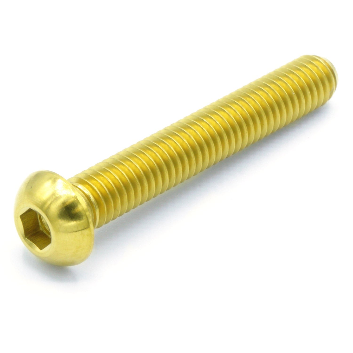 M6 x 1.00 x 40mm Titanium Button Head Bolt - JSI Racing 
