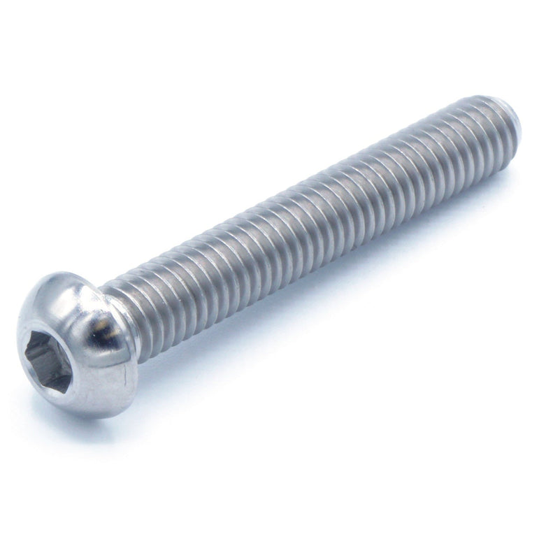 M6 x 1.00 x 40mm Titanium Button Head Bolt - JSI Racing 