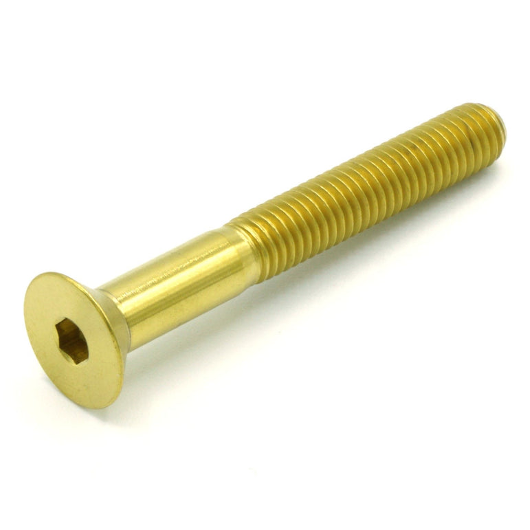 M5 x .8 x 40mm Titanium Countersunk Bolt - JSI Racing 