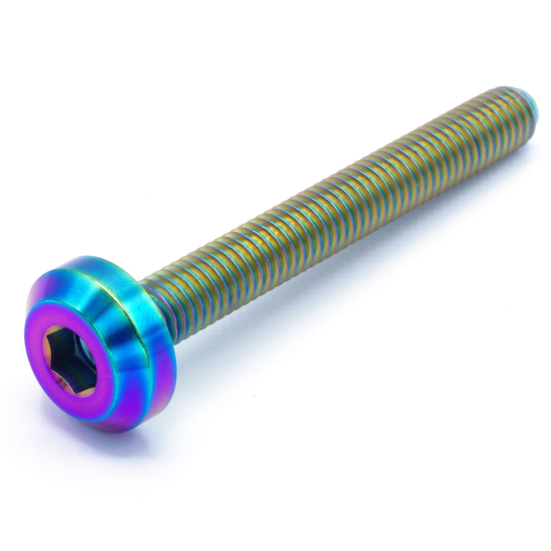 M6 x 1.00 x 50mm Titanium Motor Head Bolt - JSI Racing 