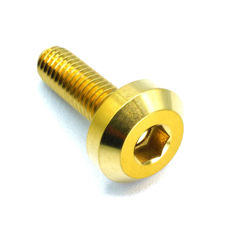 M6 x 1.00 x 20mm Titanium Motor Head Bolt - JSI Racing 