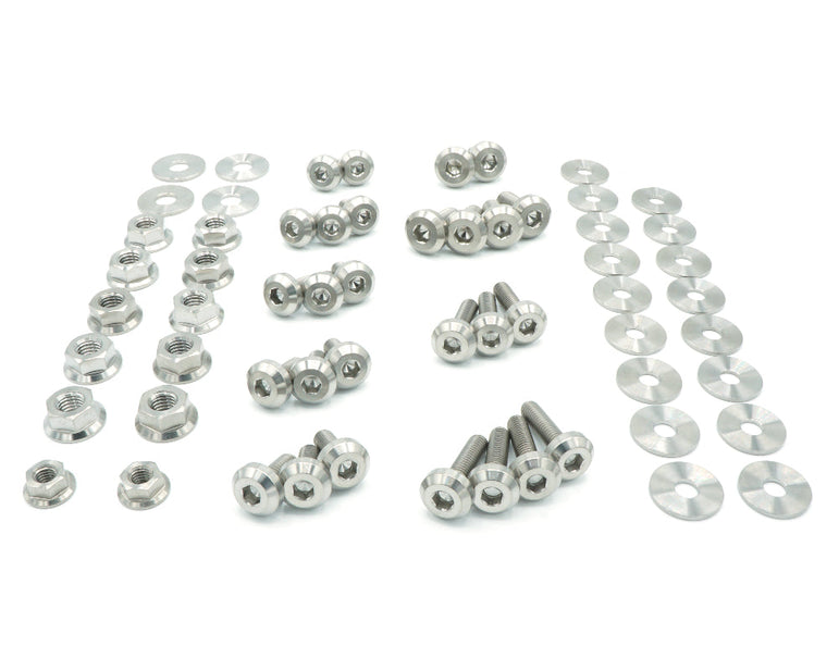 Titanium Hardware Engine Bay Kit - Infiniti Q50 (2016-Present) - JSI Racing 