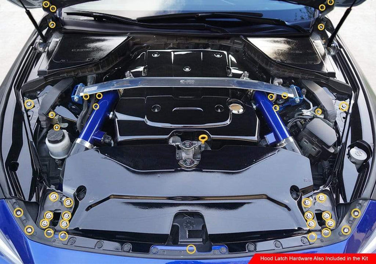 Titanium Hardware Engine Bay Kit - Infiniti Q60 (2014-2016) - JSI Racing 