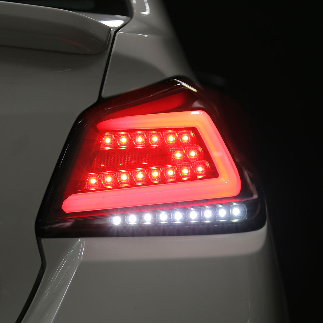 NTXGLOW BLACK LED tail lights (2015 - 2021 Subaru WRX) - JSI Racing 