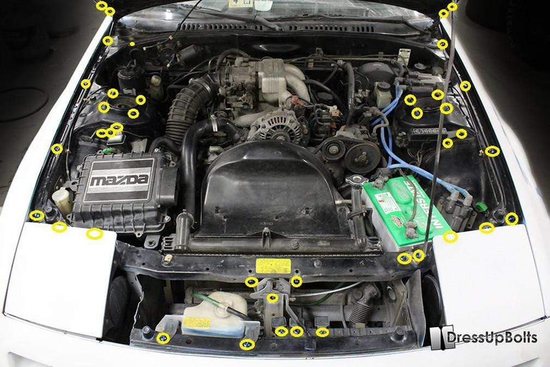 Mazda RX-7 FC/FC3S (1986-1991) Titanium Engine Bay Kit - JSI Racing 