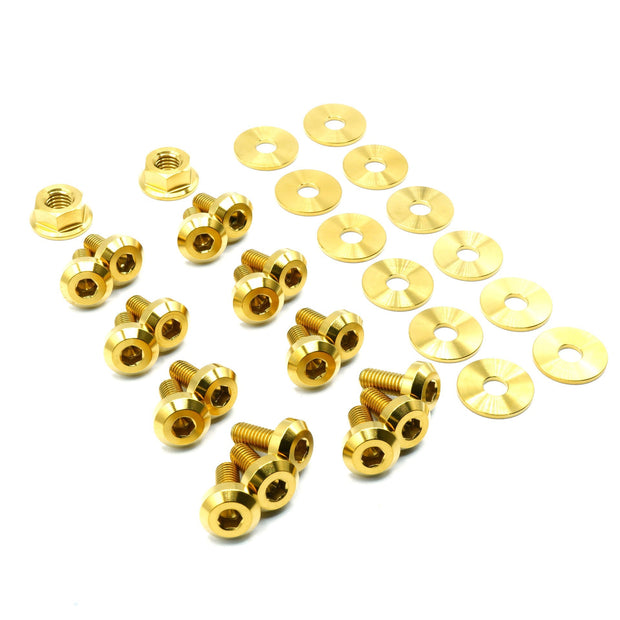 Stage 1 Titanium Engine Bay Hardware Kit - Mazda Miata NB (1999-2005) Fast Turn Fittings