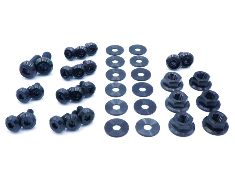 Stage 1 Titanium Hardware Engine Bay Kit - Mitsubishi Evo IX - JSI Racing 