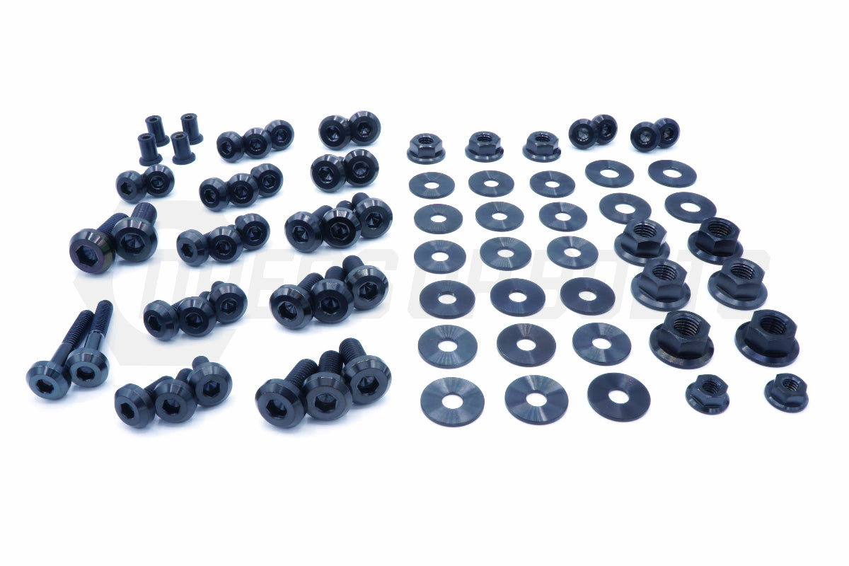 Stage 2 Titanium Hardware Engine Bay Kit - Mitsubishi Evo VIII - JSI Racing 