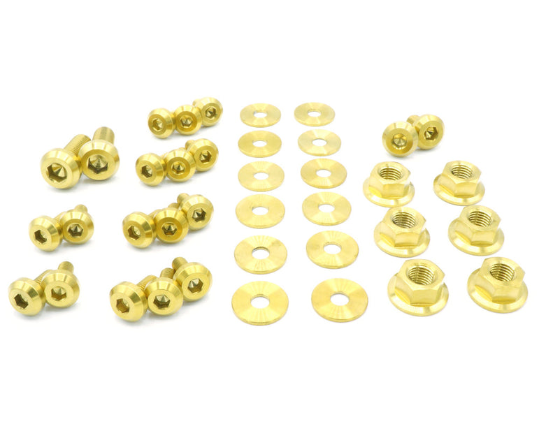 Stage 1 Titanium Hardware Engine Bay Kit - Mitsubishi Evo IX - JSI Racing 