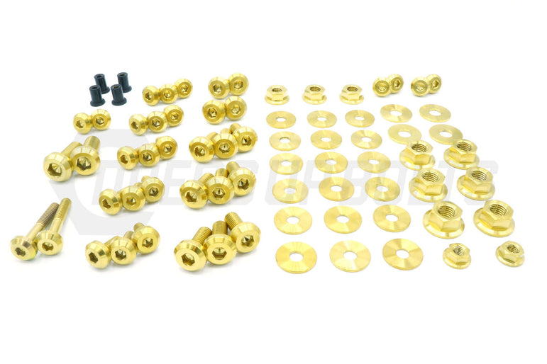 Stage 2 Titanium Hardware Engine Bay Kit - Mitsubishi Evo VIII - JSI Racing 