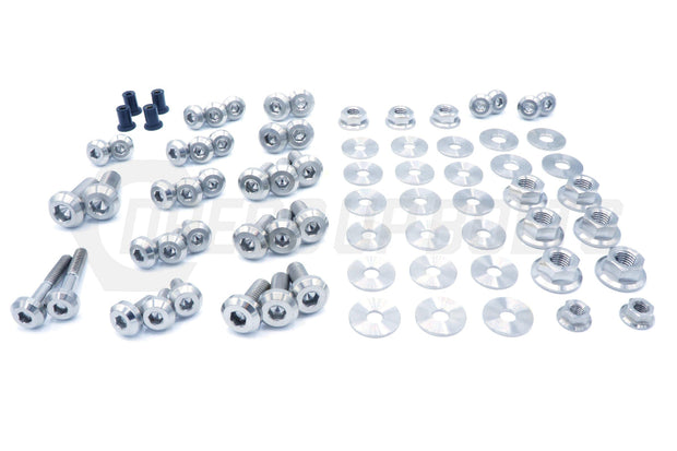 Stage 2 Titanium Hardware Engine Bay Kit - Mitsubishi Evo VIII - JSI Racing 