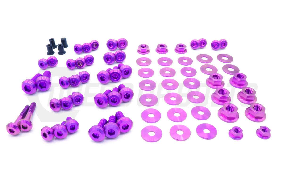 Stage 2 Titanium Hardware Engine Bay Kit - Mitsubishi Evo VIII - JSI Racing 