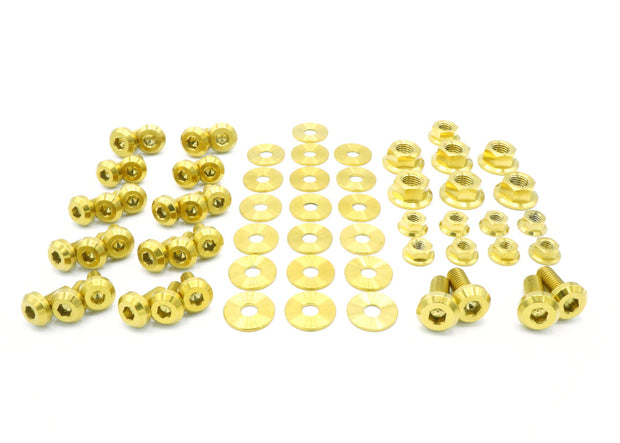 Titanium Hardware Engine Bay Kit - Mitsubishi Evo X - JSI Racing 