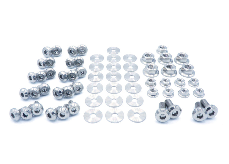 Titanium Hardware Engine Bay Kit - Mitsubishi Evo X - JSI Racing 
