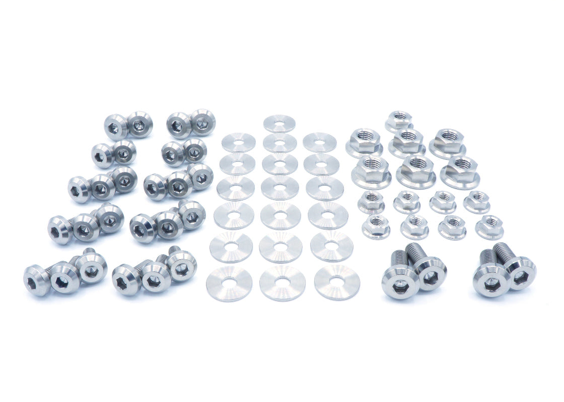 Titanium Hardware Engine Bay Kit - Mitsubishi Evo X - JSI Racing 