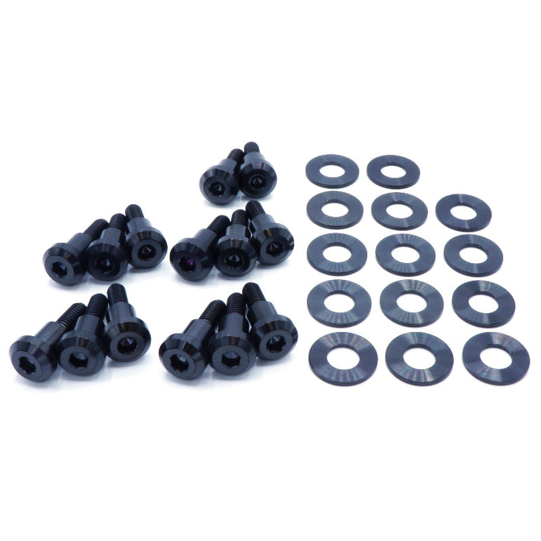 Titanium Hardware Valve Cover Kit - 4B11T Engine - JSI Racing 