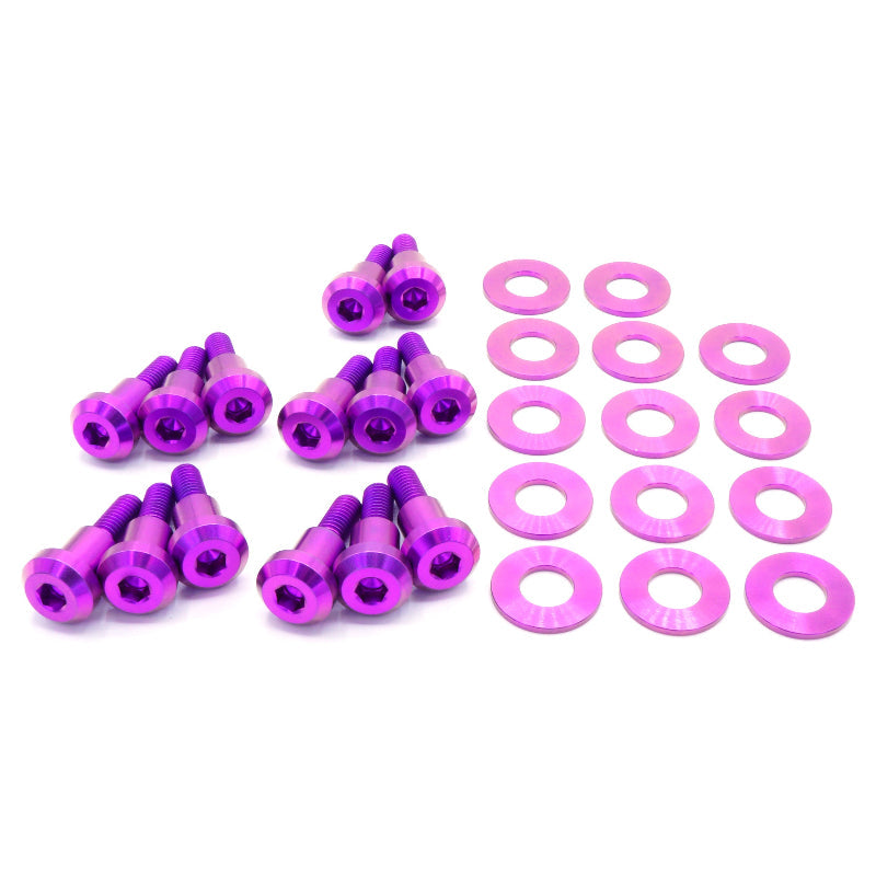 Titanium Hardware Valve Cover Kit - 4B11T Engine - JSI Racing 