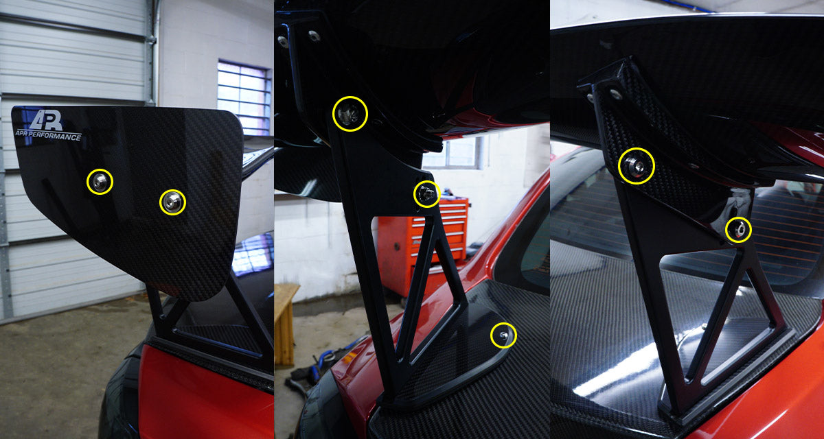 Titanium Hardware Wing Kit - APR GTC-300 (Evo X) - JSI Racing 