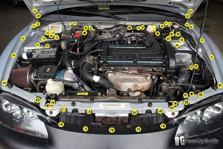 Eagle 2G Talon DSM (1995-1999) Titanium Full Engine Bay Kit - JSI Racing 
