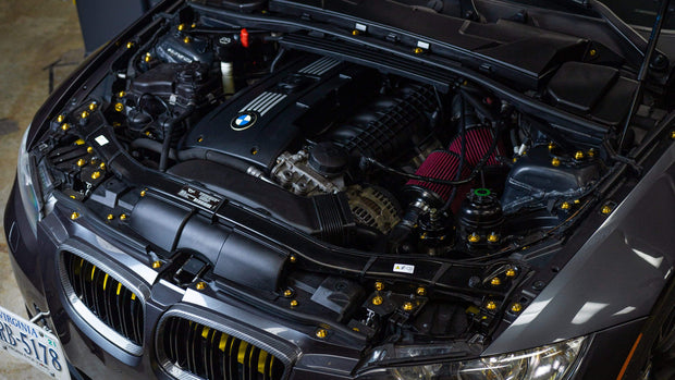 Stage 2 Titanium Hardware Engine Bay Kit - BMW E9X 335i (2007-2013) - JSI Racing 