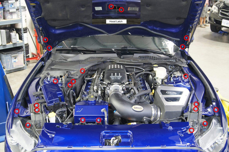 Ford Mustang GT (2015-2017) Titanium Engine Bay Kit - JSI Racing 
