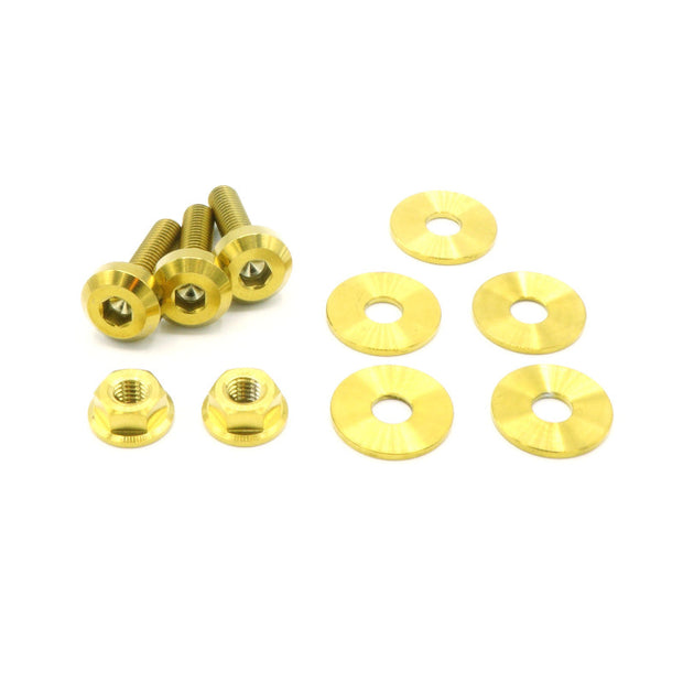 Titanium Hardware Engine Cover Kit - VQ37VHR Engine - JSI Racing 