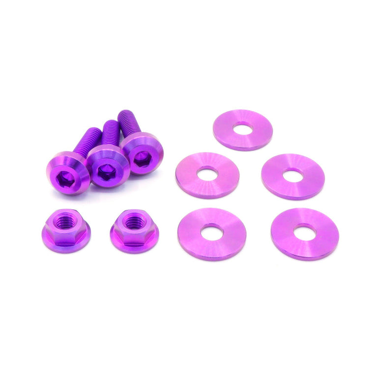Titanium Hardware Engine Cover Kit - VQ37VHR Engine - JSI Racing 