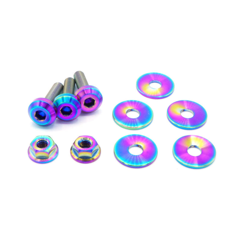 Titanium Hardware Engine Cover Kit - VQ37VHR Engine - JSI Racing 