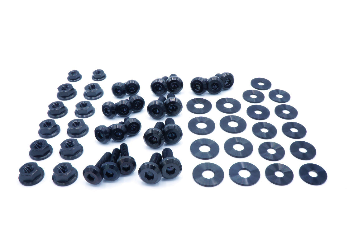 Stage 1 Titanium Hardware Engine Bay Kit - Nissan 350Z (2003-2006) - JSI Racing 