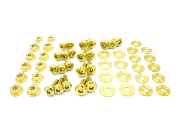 Stage 1 Titanium Hardware Engine Bay Kit - Nissan 350Z (2003-2006) - JSI Racing 