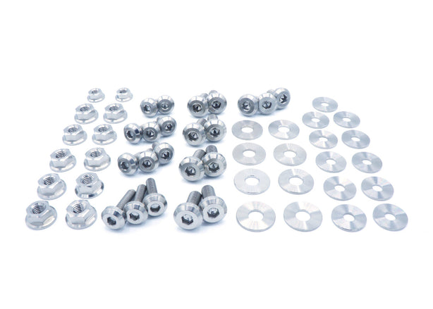 Stage 1 Titanium Hardware Engine Bay Kit - Nissan 350Z (2003-2006) - JSI Racing 