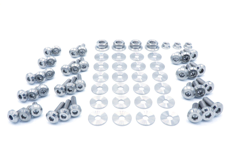 Titanium Hardware Engine Bay Kit - Nissan Skyline GT-R (R32) - JSI Racing 