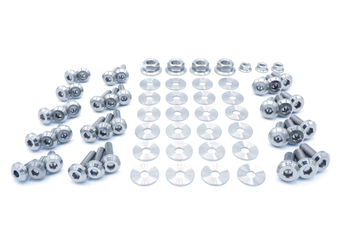 Titanium Hardware Engine Bay Kit - Nissan Skyline GT-R (R32) - JSI Racing 