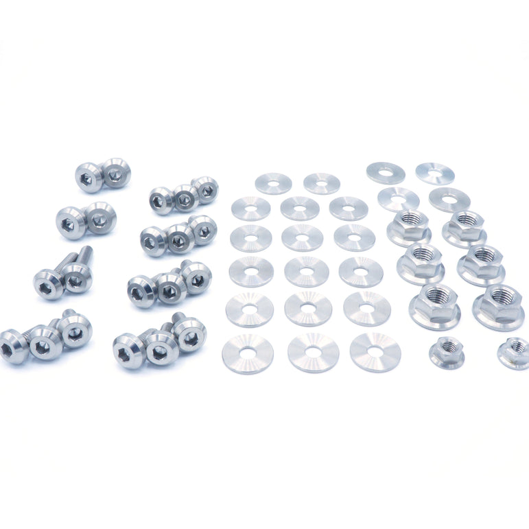 Titanium Hardware Engine Bay Kit - Nissan Skyline GTS-R (R31) - JSI Racing 