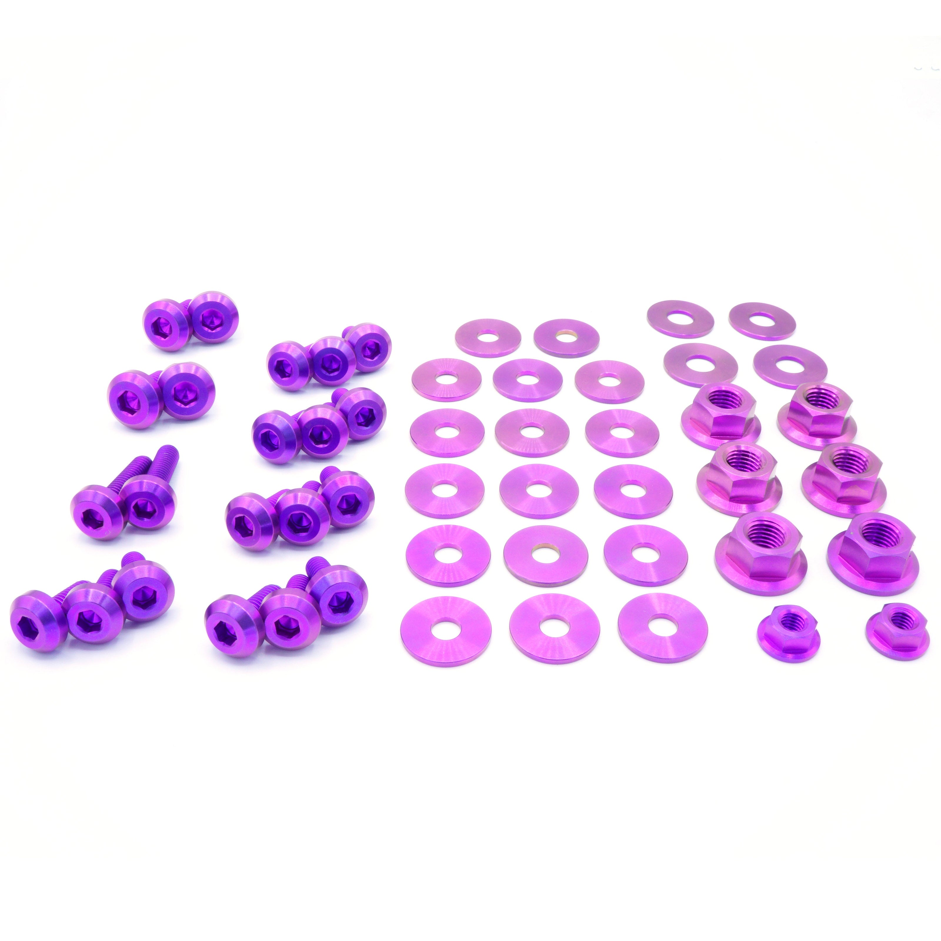Titanium Hardware Engine Bay Kit - Nissan Skyline GTS-R (R31) - JSI Racing 