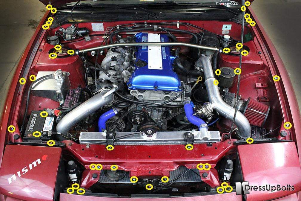 Nissan S13 240sx (1989-1995) Titanium Full Engine Bay Kit - JSI Racing 