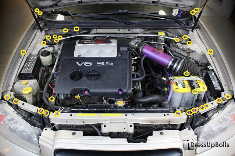 Nissan Maxima (2000-2003) Titanium Engine Bay Kit - JSI Racing 
