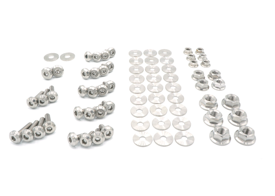 Stage 2 Titanium Hardware Engine Bay Kit - Nissan S15 (1999-2002) - JSI Racing 