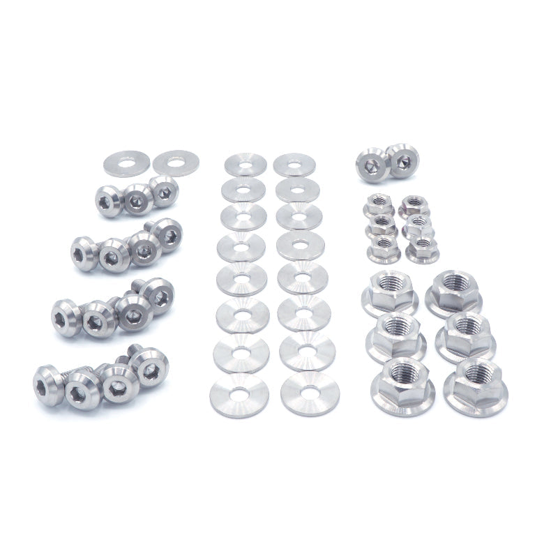 Stage 1 Titanium Hardware Engine Bay Kit - Nissan S15 (1999-2002) - JSI Racing 
