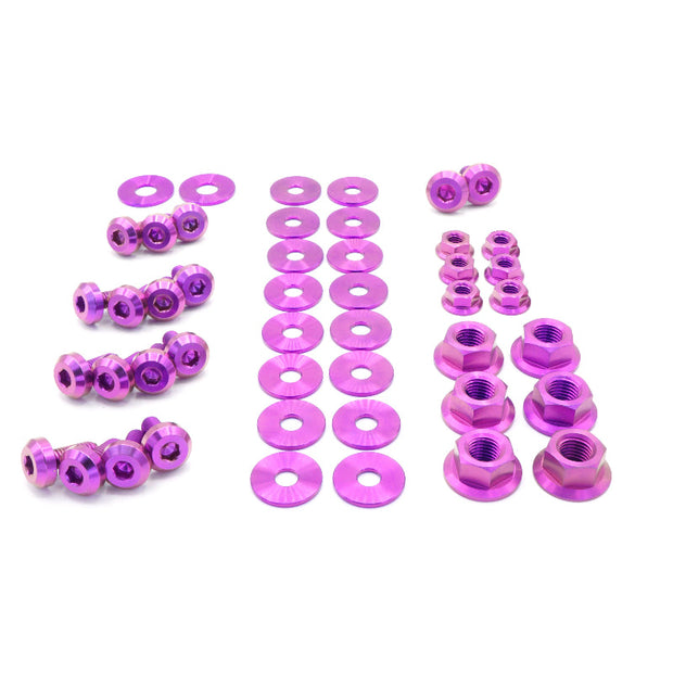Stage 1 Titanium Hardware Engine Bay Kit - Nissan S15 (1999-2002) - JSI Racing 