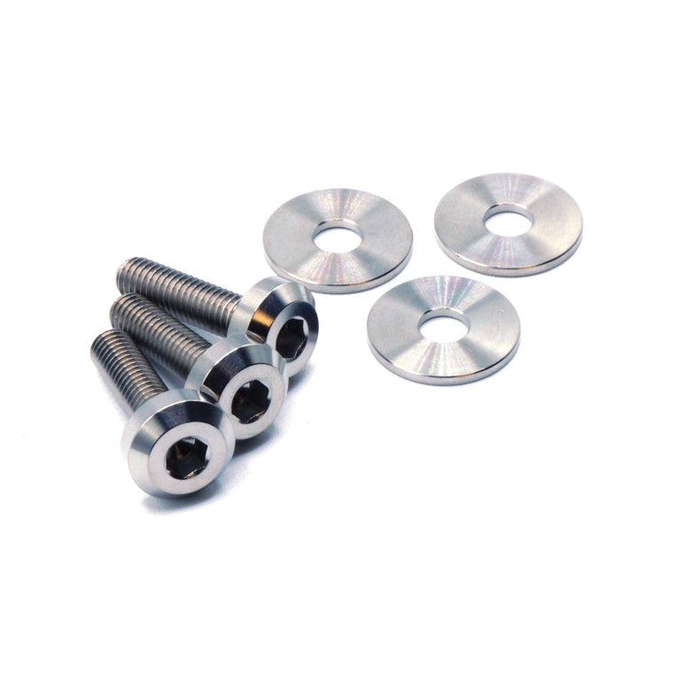 Titanium Hardware Power Steering Reservoir Kit - Nissan 300ZX (1990-1999) - JSI Racing 