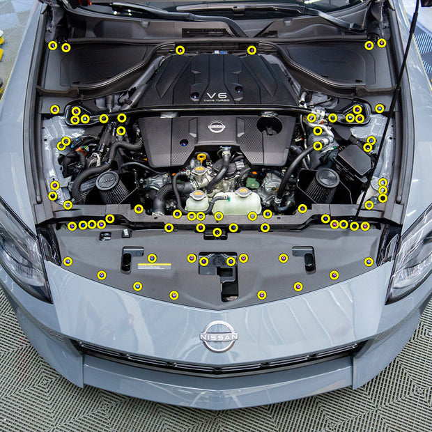 Stage 2 Titanium Hardware Engine Bay Kit - 2023+ Nissan Z - JSI Racing 