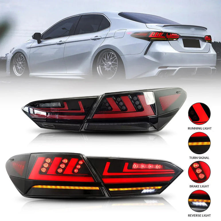 NTXGlow LED Tail Lights Lexus Style (2018-2023 Toyota Camry) - JSI Racing 