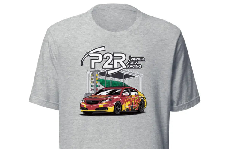P2R 4th Gen Acura TL Design T-Shirt P2R Power Rev Racing