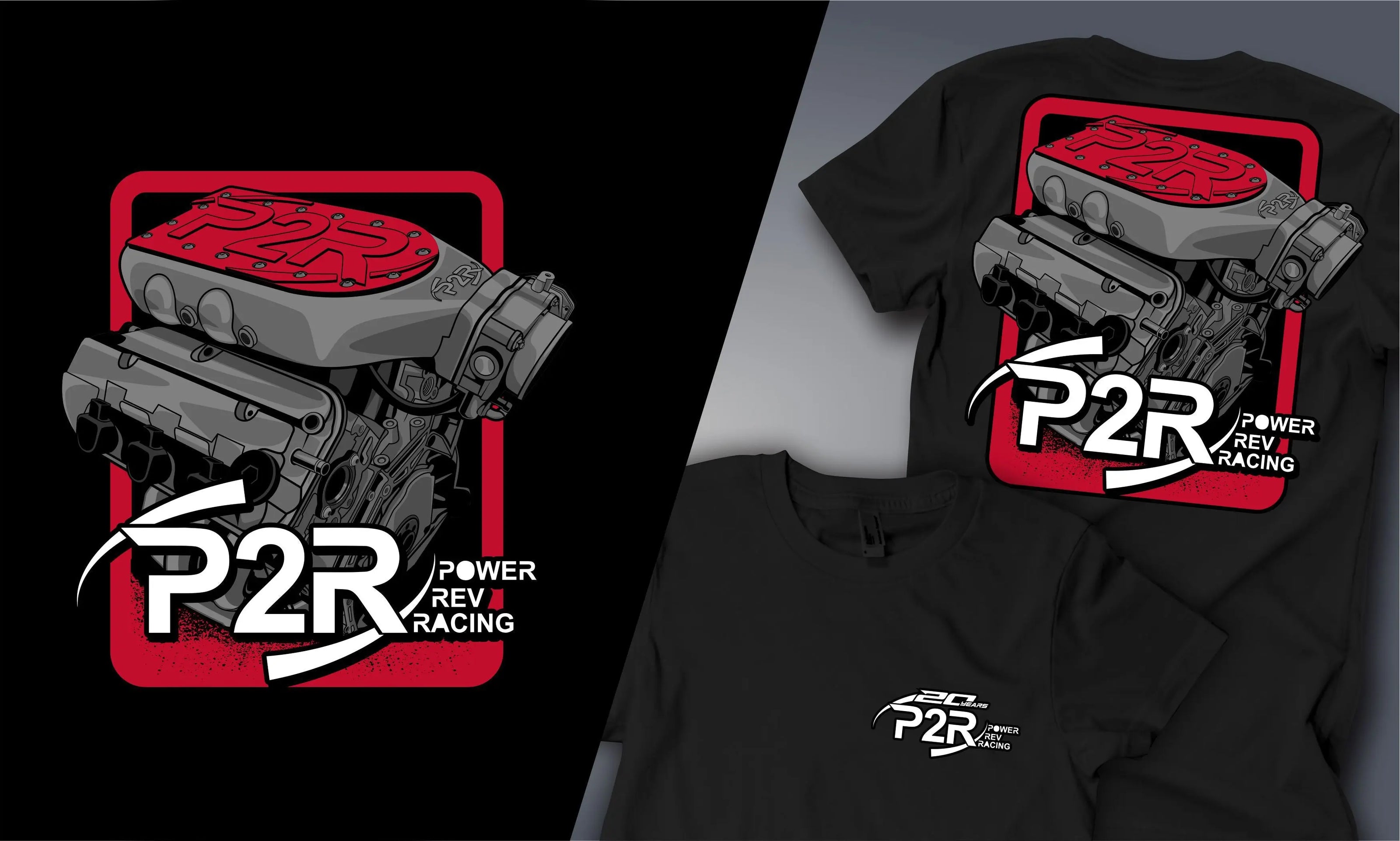 P2R 20 Year Anniversary T-Shirt P2R Power Rev Racing