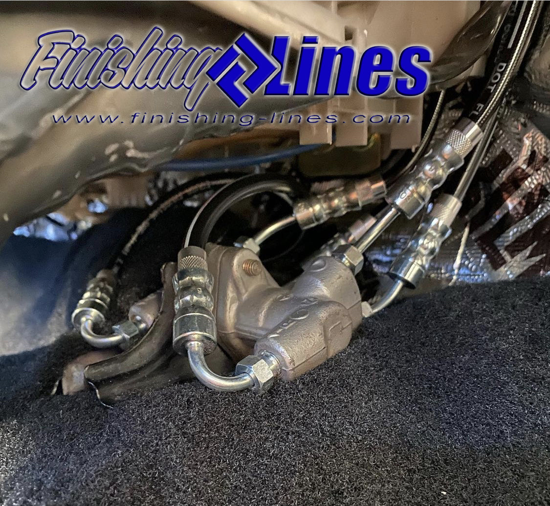Finishing Lines EG Civic / DC Integra Full Tuck Brake Line Kit – Booster Delete - JSI Racing 