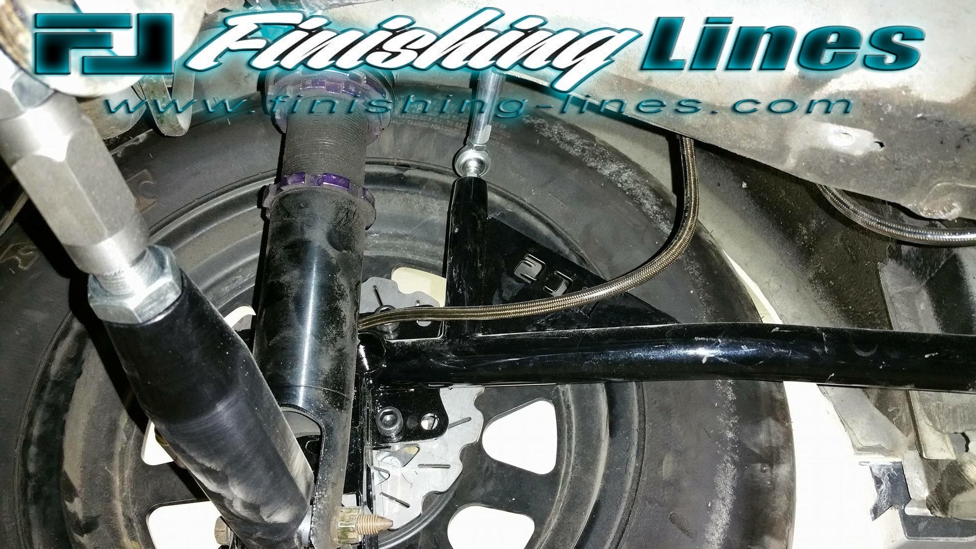 Finishing Lines EG/DC/EK Rear Caliper Hose Kit – Tubular Trailing Arms (1/8