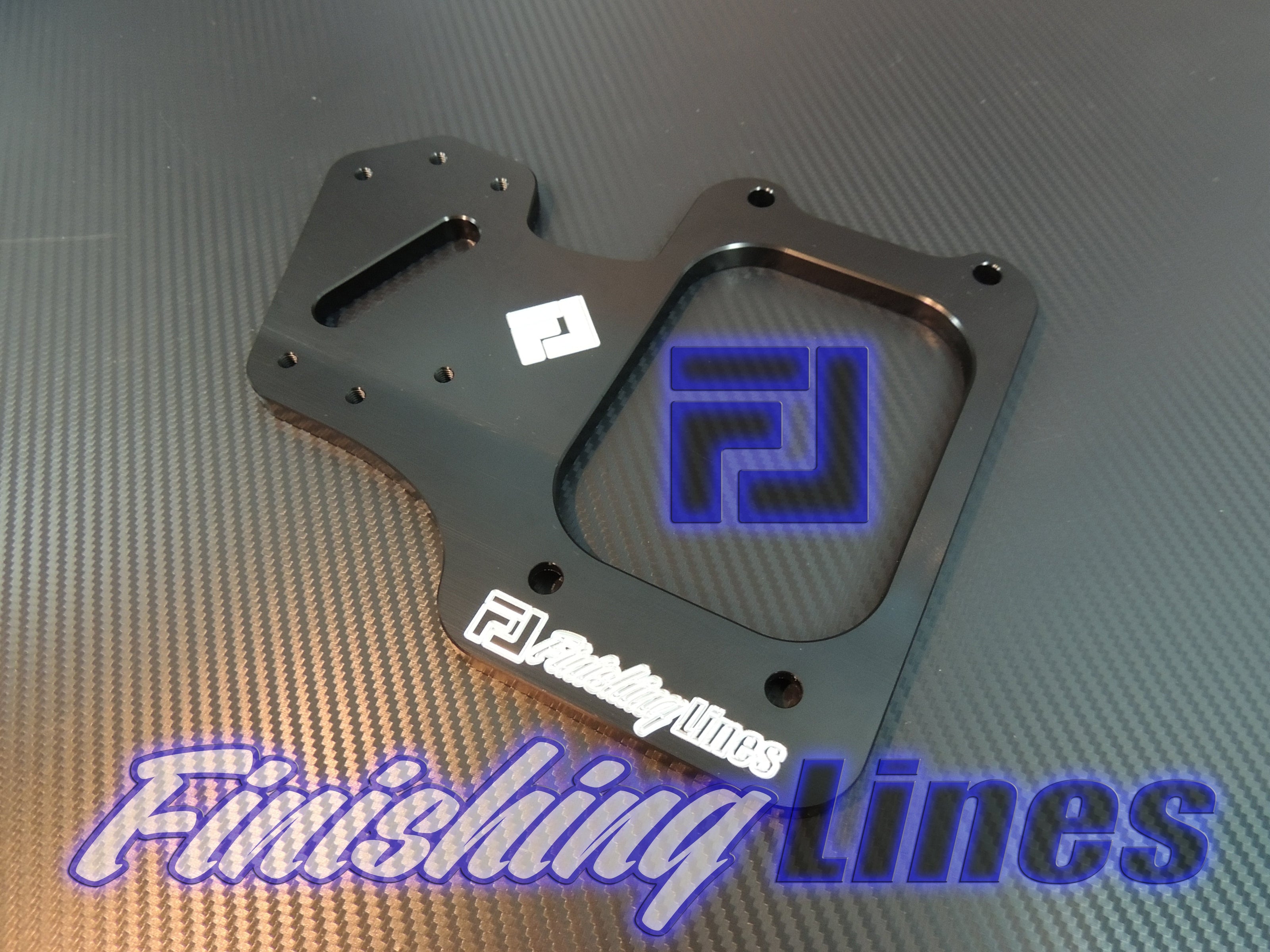 Finishing Lines Black Staging Brake Mounting Plate – RHD B/D Series - JSI Racing 